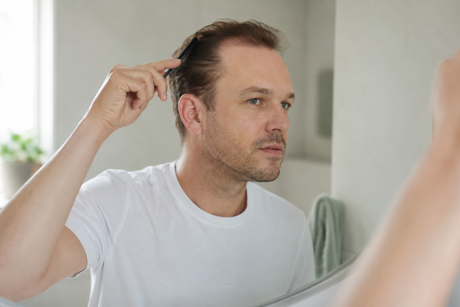 How can I make my hair look thicker?